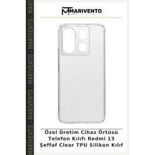 Özel Üretim Cihaz Örtüsü Telefon Kılıfı Redmi 13 Şeffaf Clear Tpu Silikon Kılıf