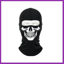 Salmore Unisex Kuru Kafa Baskılı Balaklava 1 Adet Tek Beden Viskoz Kask Içi Motosiklet Maskesi · Renk: Siyah · Beden: Standart Bty