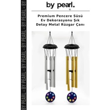 Premium Pencere Süsü Ev Dekorasyonu Şık Detay Metal Rüzgar Çanı