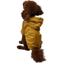 Happy Trend Pluvia Içi Polar Küçük Irk Köpek Yağmurluğu Sarı (X-Large)