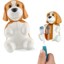 Happy Trend Flipper Hijyenik Diş Fırçası Kabı - Köpek