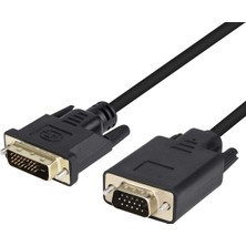 Happy Trend VGA Kablosu, Dvı-D 24+1 - VGA 3,3 Ayak Kablosu Erkek - Erkek Altın Kaplama Kablo, Bilgisayar, Pc Ana Bilgisayar, Dizüstü Bilgisayar, Ekran Kartı Hdtv, Lg Hp Dell Monitör, Ekran ve Projektör Için