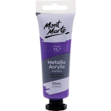 Happy Trend Metalik Akrilik Boya 50ML - Mor