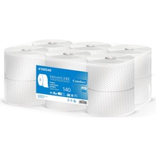 Happy Trend Tuvalet Kağıdı Selüloz Professional Jumbo, Hijyen Kağıdı 2 Katlı, 1120 Yaprak, 140 M, 12 Adet, Beyaz Tuvalet Kağıdı