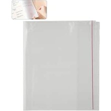 Happy Trend Kitap Kaplığı Şeffaf Buzlu Beyaz 10 Adet 1 Paket Cırtlı Ayarlanabilir Kendinde Yapışkanlı Kaplık Okul Sınıf