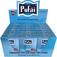 Happy Trend Slim Sigara Filtresi Tar Katran Süzen Ağızlık 5mm 6mm Uyumlu 525 Adet 21 Mor Kutu