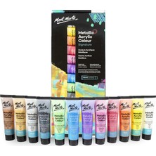 Happy Trend Metalik Akrilik Renkli Boya Seti 12X 36ML- Signature