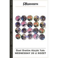 Özel Üretim Küçük Takı Wednesday 20 Li Rozet