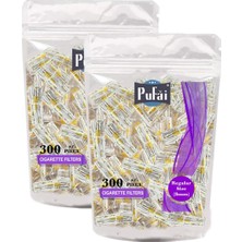 Happy Trend Sigara Ağızlığı Tar Katran Süzen Normal Boy 8mm Uyumlu 600 Adet 2 Yeniden Kullanılabilir Paket