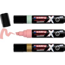 Happy Trend x Markör, Pastel Colours Set, 3'lü Akrilik Markör Seti, Kesik Uç 2-10 mm