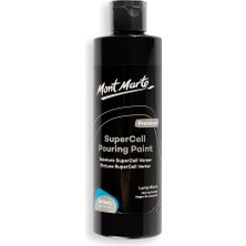 Happy Trend Marte Supercell Dökme Boya Premium 8,1 Us Fl.oz (240ML) – Lamba Siyah Boya Şişesi, Sıvı Sanatta Anında Hücreler Oluşturur, Sanat, El Sanatı, Dökme Sanatı Için Ideal
