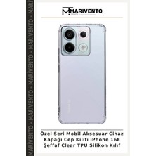 Özel Seri Mobil Aksesuar Cihaz Kapağı Cep Kılıfı iPhone 16E Şeffaf Clear Tpu Silikon Kılıf