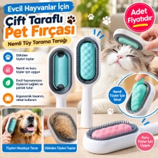 Efnaz Style Evcil Hayvanlar Için Çift Taraflı Pet Fırçası Nemli Tüy Tarama Tarağı(Adet Fiyatıdır)