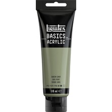 Happy Trend 8870079 Basics Akrilik Boya, Sanat Boyası, Tek Pigmentli, Işığa Dayanıklı, Arşiv Kalitesi, Saten Kaplama, Tüp 118 ml - Gri Yeşil