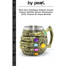 Özel Seri Arkadaşa Hediye Sunum Kupası Mutfak Gereci Paslanmaz Çelik Thanos Eli Kupa Bardak