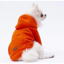 Happy Trend Kanguru Cepli Kedi-Köpek Hoodie- Sweatshirt Kedi Köpek Kıyafeti M