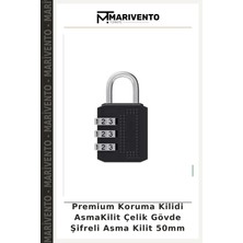 Premium Koruma Kilidi Asmakilit Çelik Gövde Şifreli Asma Kilit 50MM