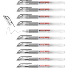 Happy Trend 2185 Jel Roller Gümüş- 10 Kalem - 0,7 mm