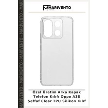Özel Üretim Arka Kapak Telefon Kılıfı Oppo A38 Şeffaf Clear Tpu Silikon Kılıf