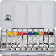 Happy Trend - Horadam Guaj 10 x 15 ml Tüpler, 72 701 097, Metal Kutuda 10 En Iyi Guaj Tonu, En Yüksek Pigment Konsantrasyonu, Parlaklık ve Renk Derinliği
