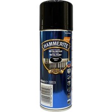 Happy Trend Hammerite Direkt Pas Üstü Pürüzsüz Sprey Metal Boyası 400 Ml,siyah