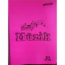 Happy Trend My Note 40 Yaprak Plastik Kapak Spiralli Müzik Defteri(1 Adet)