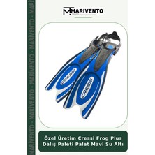 Özel Üretim Cressi Frog Plus Dalış Paleti Palet Mavi Su Altı