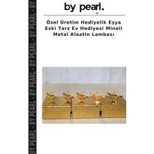 Özel Üretim Hediyelik Eşya Eski Tarz Ev Hediyesi Mineli Metal Alaatin Lambası