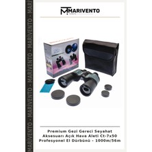 Premium Gezi Gereci Seyahat Aksesuarı Açık Hava Aleti CT-7X50 Profesyonel El Dürbünü – 1000M/56M