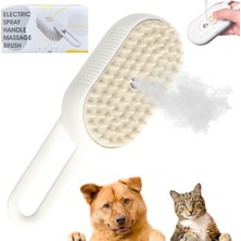 Happy Trend Kedi Fırçası, 3'ü 1 Arada Kediler Için Buharlı Fırça, Kedi Buharlı Fırça, Evcil Hayvan Tüyü Alma Tarağı, Evcil Hayvan Temizleme Tarağı, Buharlı Kedi Fırçası, Bakım ve Epilasyon Için