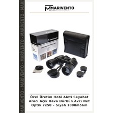 Özel Üretim Hobi Aleti Seyahat Aracı Açık Hava Dürbün Avcı Net Optik 7X50 – Siyah 1000M56M