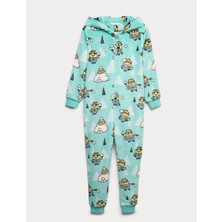Marks & Spencer Minions Baskılı Kapüşonlu Polar Tulum