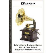 Delux Serisi Dekoratifurun Retro Tarz Salon Dekoru Gramafon Müzik