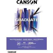 Happy Trend Graduate - C400110376 Mix Media Kağıt Blok, Dın A5, 20 Yaprak, 200 G/m²