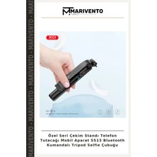 Özel Seri Çekim Standı Telefon Tutacağı Mobil Aparat SS13 Bluetooth Kumandalı Tripod Selfie Çubuğu