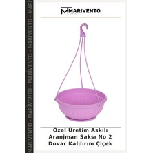 Özel Üretim Askılı Aranjman Saksı No 2 Duvar Kaldırım Çiçek