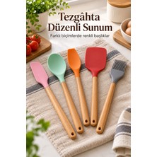 Mutfak Spatula Seti Farklı Biçimlerde Renkli Başlıklar - Lisinya