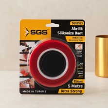 Ersert Ers- Akrilik Silikonize Çift Taraflı Bant 15 mm x 5 Yd
