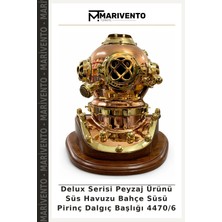 Delux Serisi Peyzaj Ürünü Süs Havuzu Bahçe Süsü Pirinç Dalgıç Başlığı 4470/6