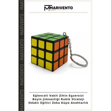 Eğlenceli Vakit Zihin Egzersizi Beyin Jimnastiği Rubik Strateji Odaklı Eğitici Zeka Küpü Anahtarlık