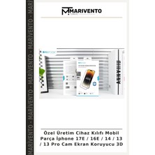 Özel Üretim Cihaz Kılıfı Mobil Parça Iphone 17E / 16E / 14 / 13 / 13 Pro Cam Ekran Koruyucu 3D