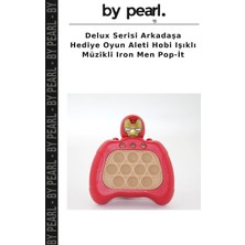 Delux Serisi Arkadaşa Hediye Oyun Aleti Hobi Işıklı Müzikli Iron Men Pop-It