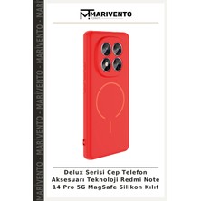 Delux Serisi Cep Telefon Aksesuarı Teknoloji Redmi Note 14 Pro 5g Magsafe Silikon Kılıf