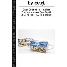 Özel Üretim Ikili Takım Sunum Kupası Çay Saati 2'li Yöresel Kupa Bardak