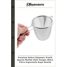 Premium Kahve Ekipmanı Pratik Aparat Mutfak Aleti Süzgeç Mikro Filtre Ergonomik Kupa Demlik