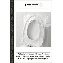 Yolculuk Eşyası Hijyen Ürünü Kilitli Poşet Seyahat Tipi Pratik Klozet Kapağı Örtüsü Poşeti