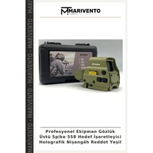 Profesyonel Ekipman Gözlük Üstü Spike 558 Hedef Işaretleyici Holografik Nişangâh Reddot Yeşil
