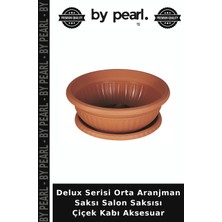 Delux Serisi Orta Aranjman Saksı Salon Saksısı Çiçek Kabı Aksesuar