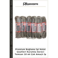 Premium Bağlama Ipi Halat Çeşitleri Kurutma Gereci Temsan 10 mt Çok Amaçlı Ip