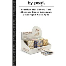 Premium Hol Dekoru Tarz Aksesuar Banyo Aksesuarı Dikdörtgen Kalın Ayna